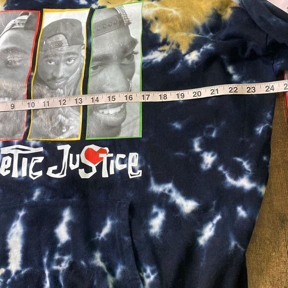 Tupac Poetic Justice tie dye hoodie Sz M 1993 2Pac - Picture 7 of 8